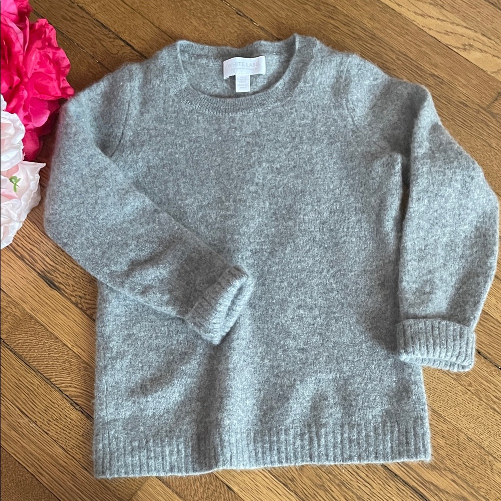 100% Cashmere kids sweater gray WHITE LABEL boy or girl small